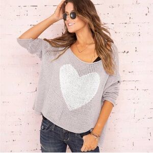 Wooden Ships by Paola Buendia Big Heart Top Sweater
